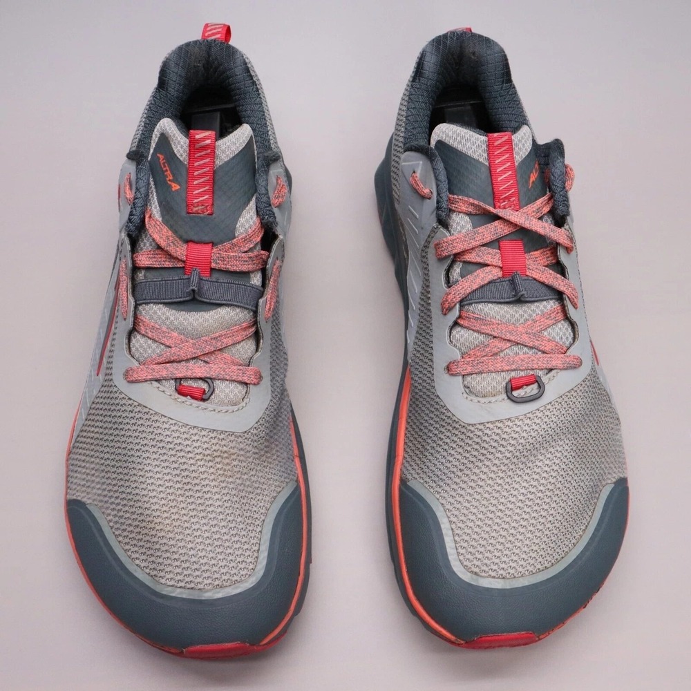 Altra Timp 3 Womens Size 10.5 Gray Red Trail Running Shoes Athletic Sneakers - Picture 2 of 12